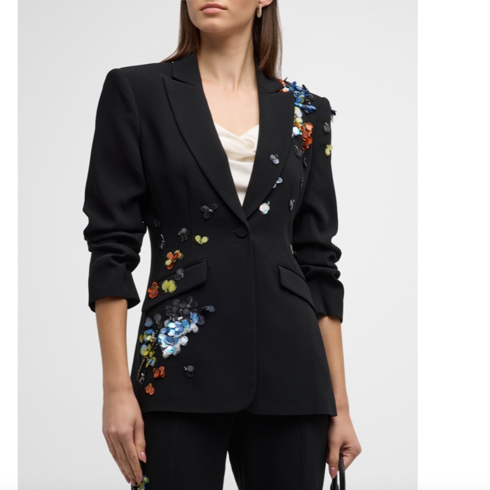 Cinq a Sept Cheyenne Sequin Flower Blaze